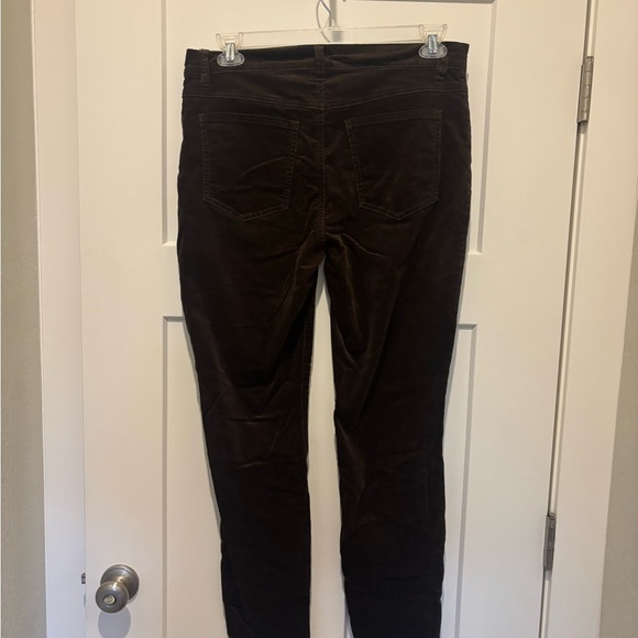 CAbi Button Fly Skinny Cords Chocolate Dark Brown Pants Size 10 EUC - Picture 6 of 8